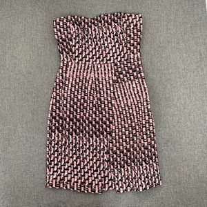 Banana Republic Strapless Dress in Pink and Black